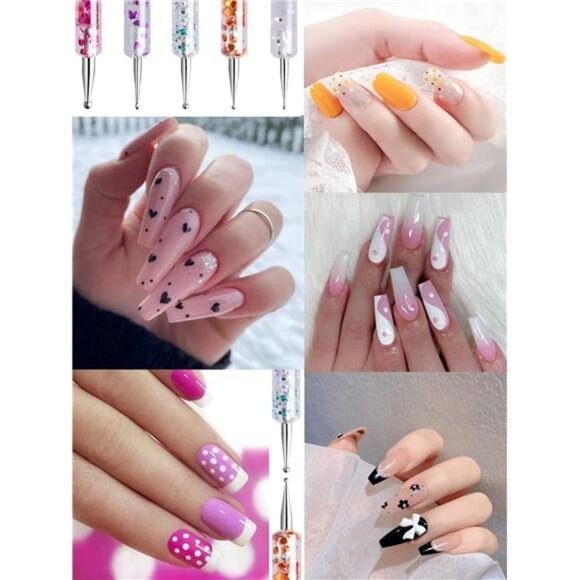 33pcs Acrylic Nail Brush Set UV Gel Nail Art Brushes Nail Art Builder Brush - Picture 5 of 8